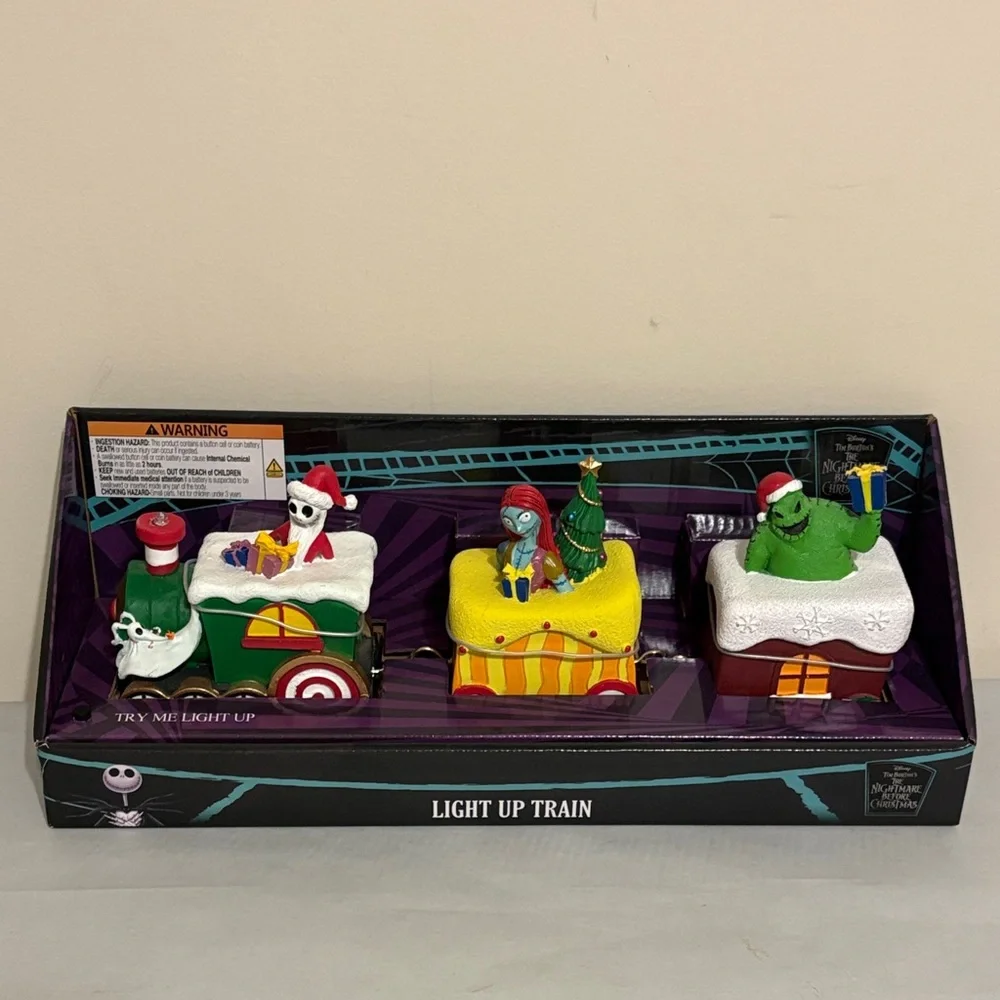 The Nightmare Before Christmas Light-Up Sandy Claws Train New Tim Burtons Disney
